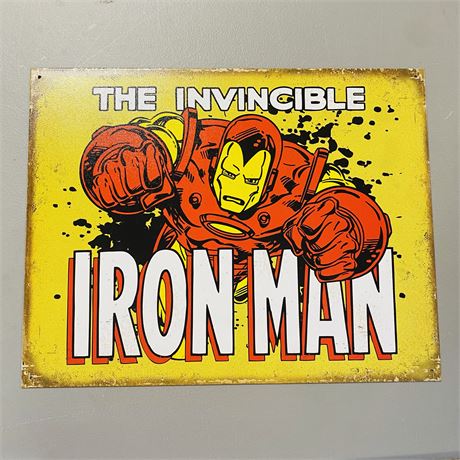 12.5x16” Iron Man Metal Sign