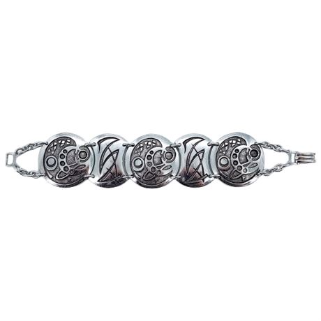 Vtg German Made Modernist Link Bracelet