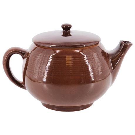 Vintage Roseville Mayfair Brown Ceramic Teapot