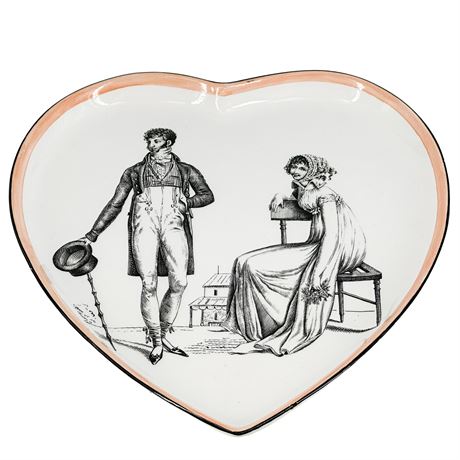 Vintage Mottahedeh Italy Heart-Shaped Dish