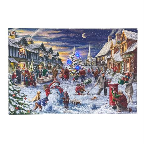 Kirtlands "Christmas Eve" Lighted Canvas Print