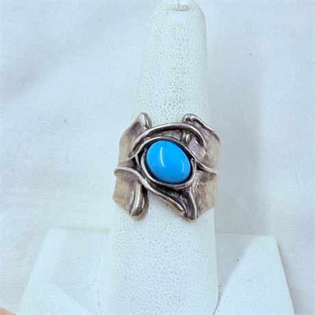 7.2g Navajo Sterling Ring Size 8.5