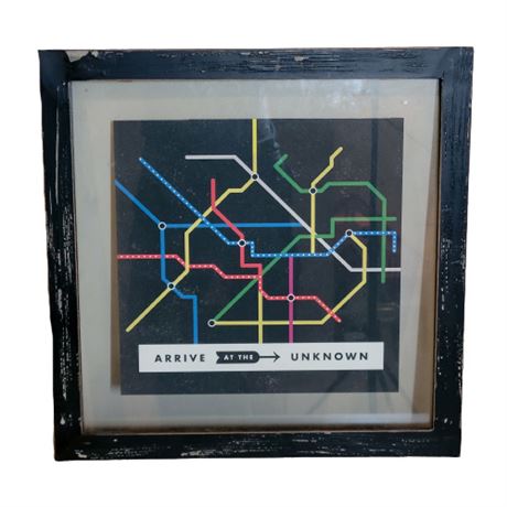 Arrive at the Unknown Framed Art Print