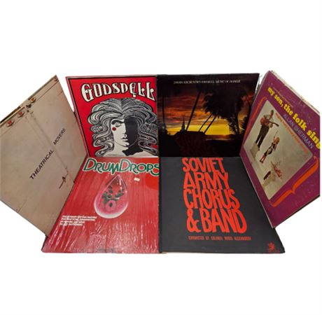 Lot of 6 Vintage Assorted Records