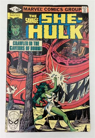 40 cent No 5 June She-Hulk 1980 Marvel Comics Group Comic