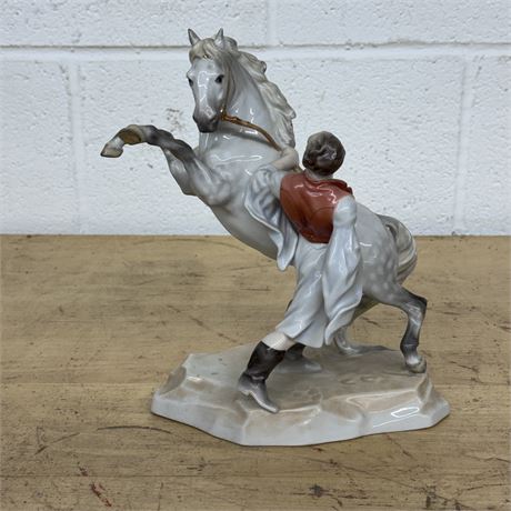 Herend Porcelain Equestrian Figure