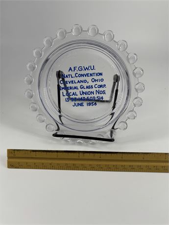 Imperial Glass Convention Cleveland 1956 Ashtray