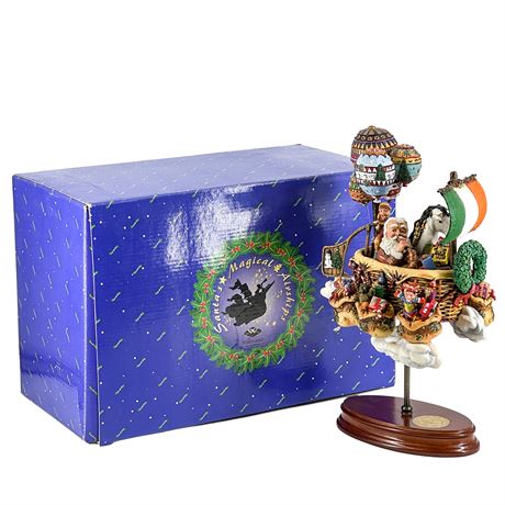 Santa's Magical Airships "A Journey to Ireland" Ceramic Figurine