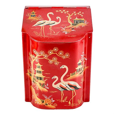 Vintage Baret Ware Chinoiserie Lidded Tin