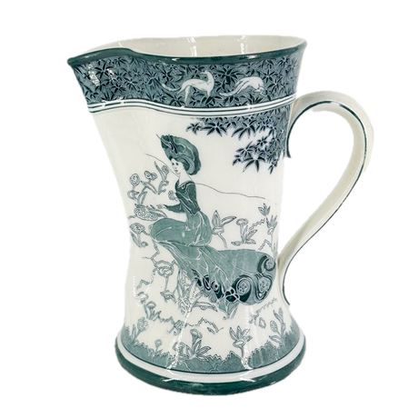 Antique Buffalo Pottery Art Nouveau "Gloriana" Pitcher