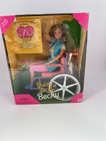 Share a Smile Becky Barbie Doll