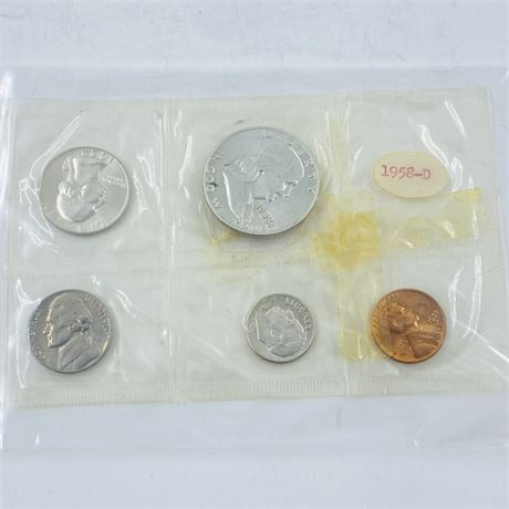 BU 1958-D US Mint Set