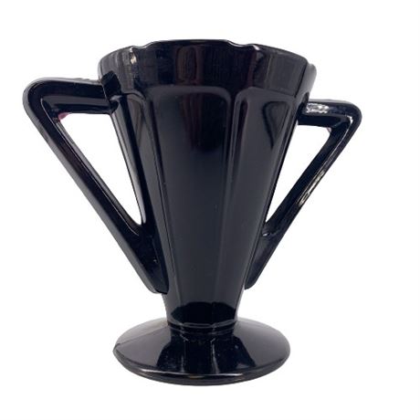 Black Amethyst Art Deco-Style Sugar Bowl