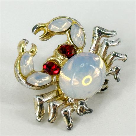 Vintage Jelly Belly Gold-Tone Crab Pin