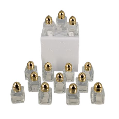 Lot 14 new individual salt shakers