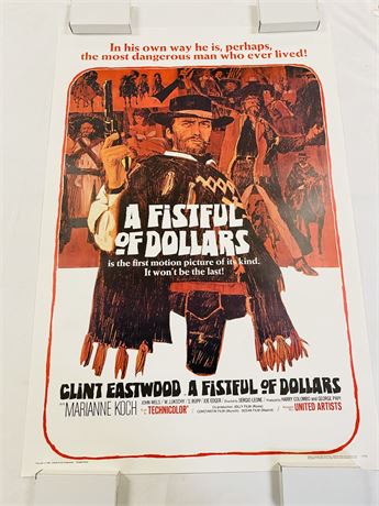 A Fistful of Dollars 27x40 Movie Poster - Rolled, Unused