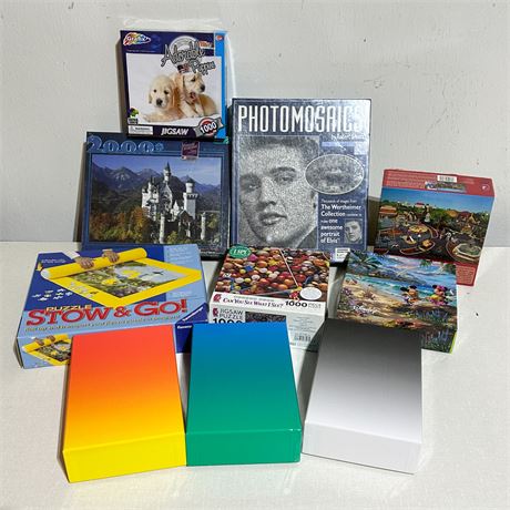 Lot of Assorted Puzzles New & Used