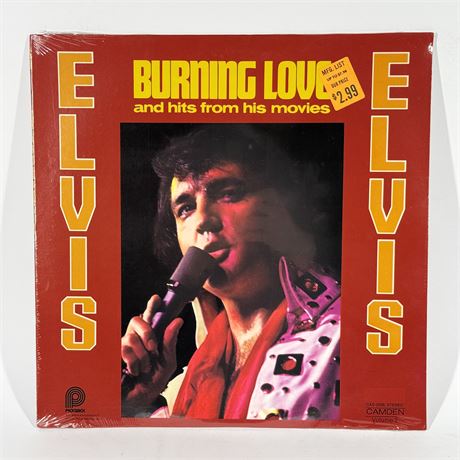 Sealed Elvis Presley "Burning Love And Hits From His Movies, Vol. 2" LP