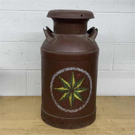 Hand Painted & Decorated Milk Can