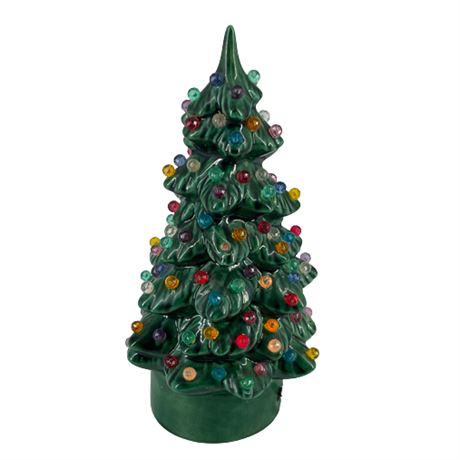 Vintage Small Lighted Ceramic Christmas Tree