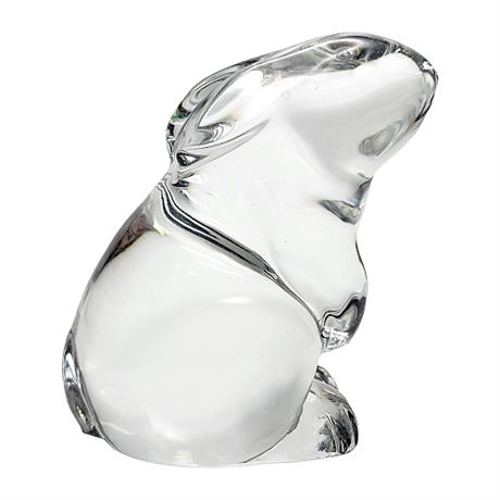 Baccarat Crystal Bunny Figurine, Chipped Toe