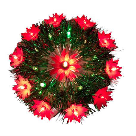 Vintage JAYEM 21 Bulb Light Up Flashing Christmas Tree Star