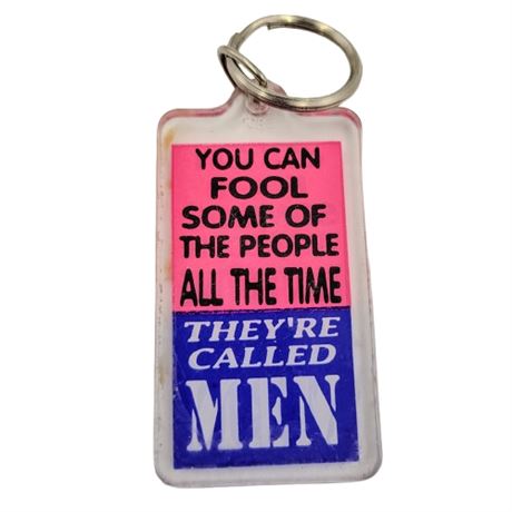 Vintage Humorous Plastic Keychain
