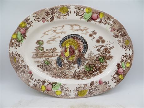 Vintage Turkey Platter Made in Japan #3