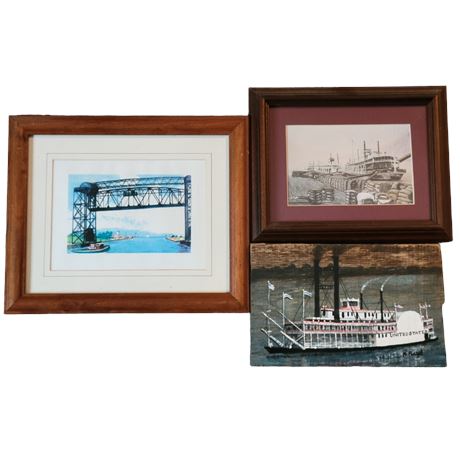 Boat Print / Painting Lot