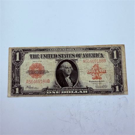 1923 $1 Legal Tender Horse Blanket Note