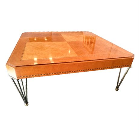 Hickory White Furniture "Genesis" Biedermeier Style Inlaid Cocktail Table