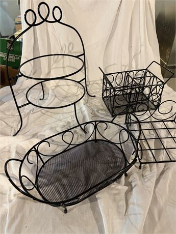 4 Wire Serving Baskets