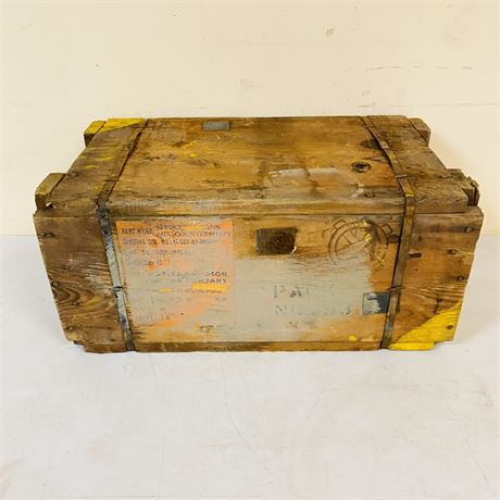 NOS WW2 Army Surplus Crate of Harley Davidson Sprockets