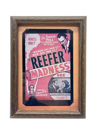"Reefer Madness" Framed Postcard