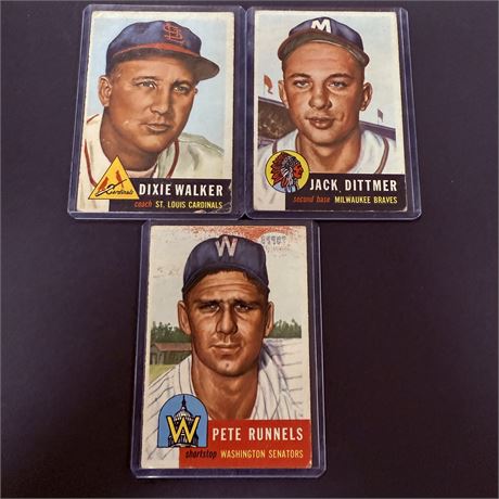 1953 Topps Baseball Lot