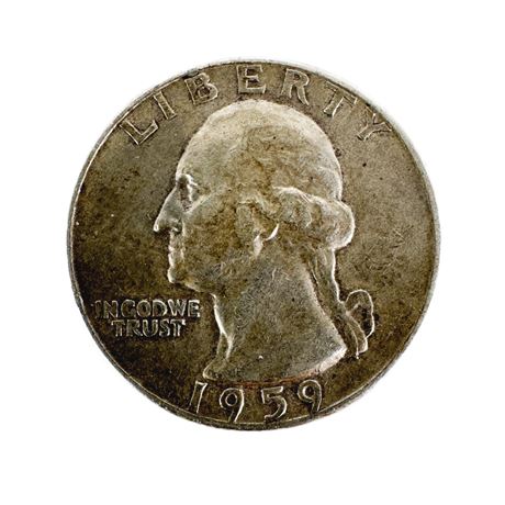 1959 Silver Washington Quarter