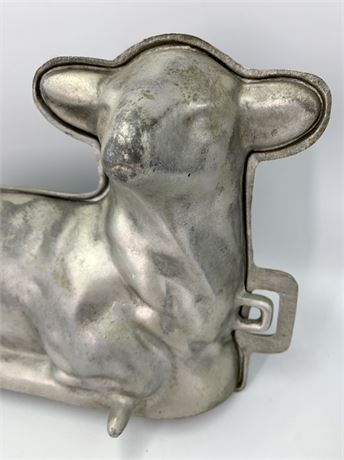 Vintage Easter Lamb Cast Aluminum Cake Mold