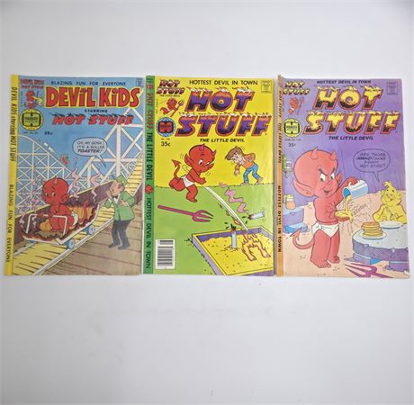 1970's "Hot Stuff" Comic Books, Lot of 3
