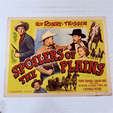 Spoilers of the Plains Original 22x28” Movie Poster