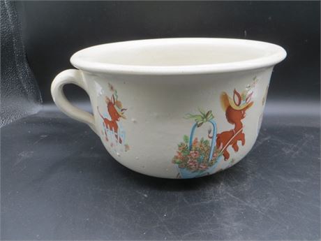 Vintage Cermaic Pottery Child's Chamber Pot