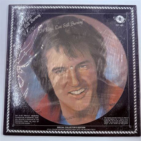 Elvis Picture Disc Vinyl Record