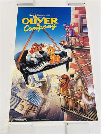 Oliver And Company Original 27x41 Movie Poster - Rolled