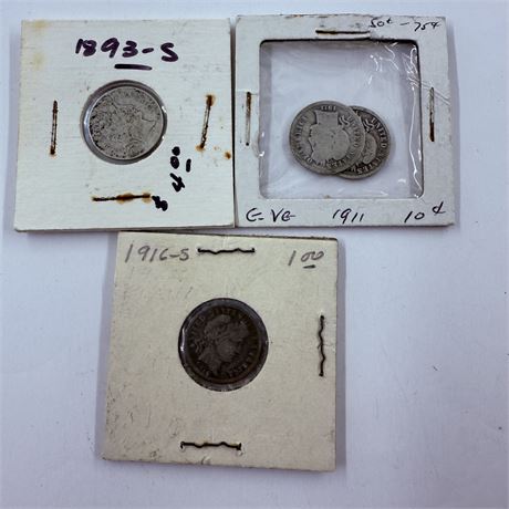 4 Barber Dimes