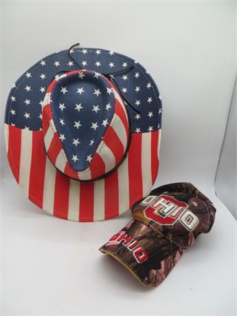 Americana Hat & OSU Cap