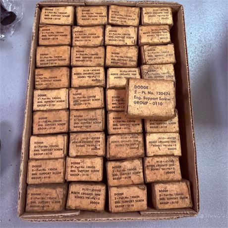 36 Boxes NOS Dodge Engine Support Screws