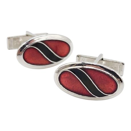 Vintage SARAH COVENTRY Enameled Cufflinks