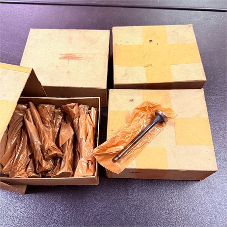 4 Cases NOS WWII Army Surplus Harley Davidson Valves