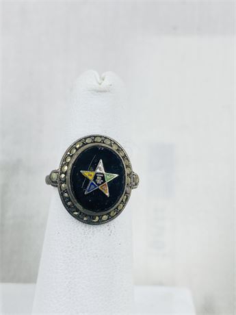 Vintage Sterling Ring Size 3.75