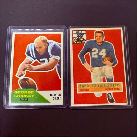 2 Vintage Football Cards