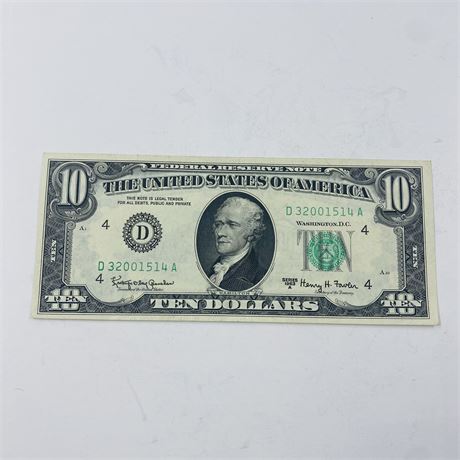 UNC 1963 $10 Bill